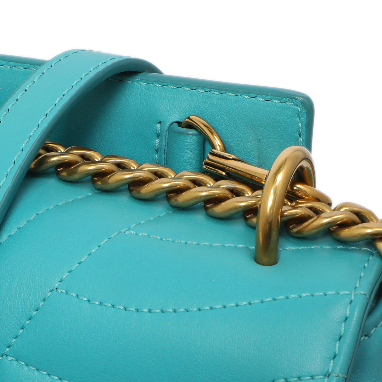 Louis Vuitton Malibu Green Calfskin New Wave Chain MM Handbags Louis Vuitton