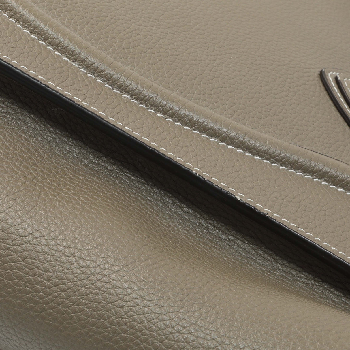 Celine Souris Drummed Calfskin Mini Luggage Tote Handbags Celine