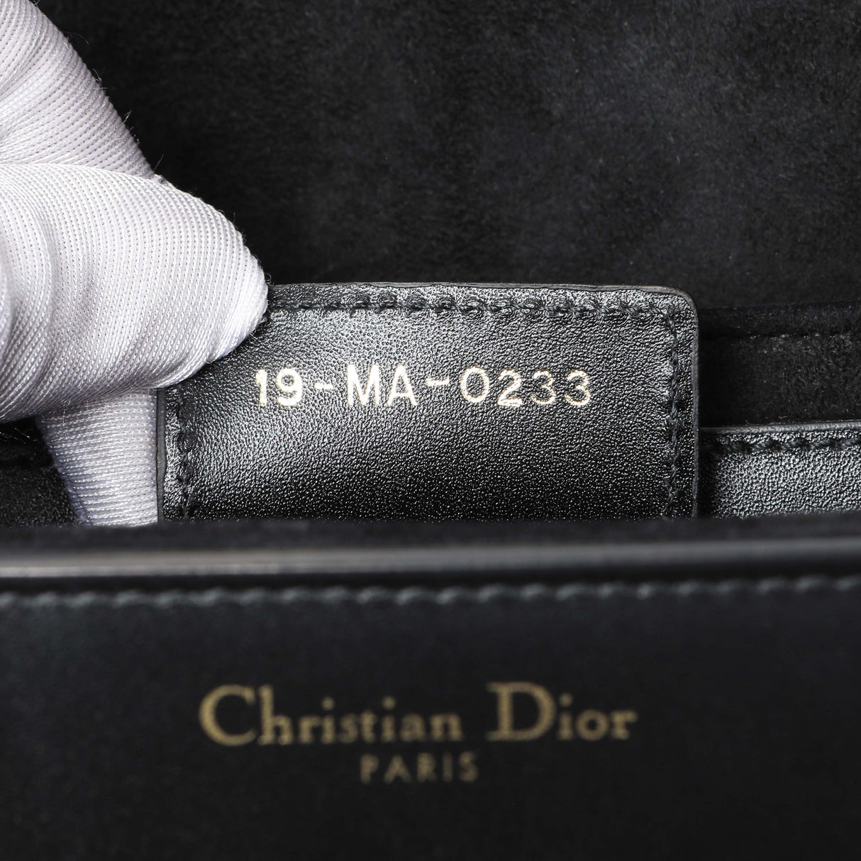 Christian Dior Black Calfskin Montaigne Avenue