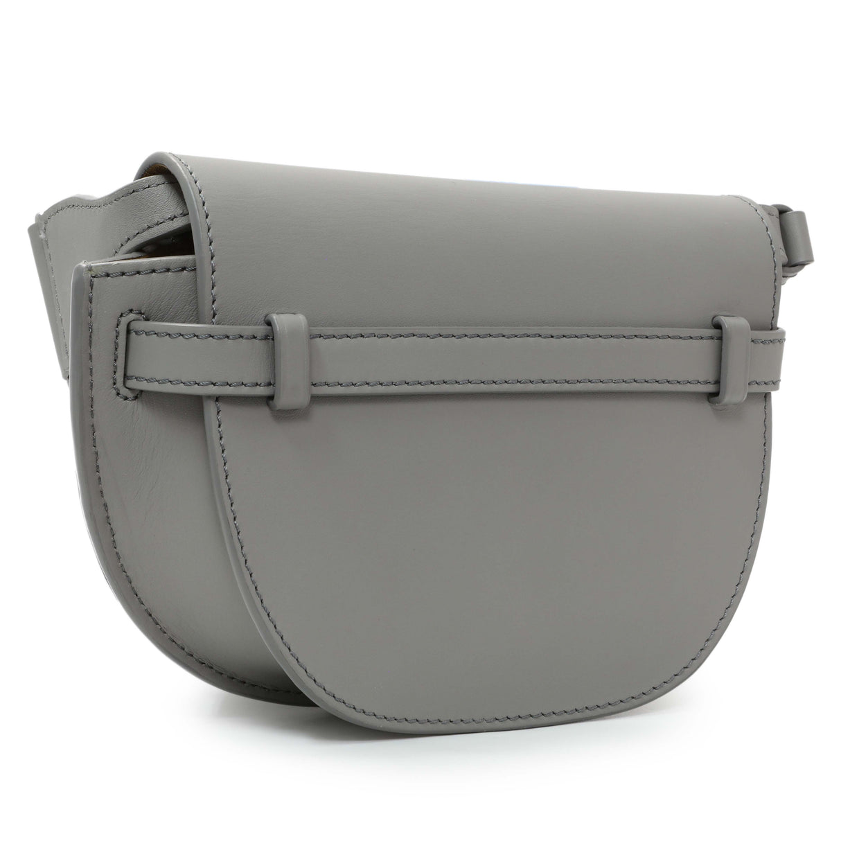 Loewe Grey Calfskin Jacquard Mini Gate Crossbody