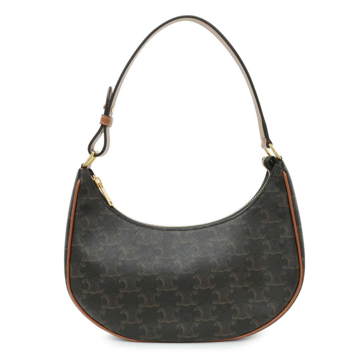Celine Triomphe Canvas Calfskin Ava Shoulder Bag