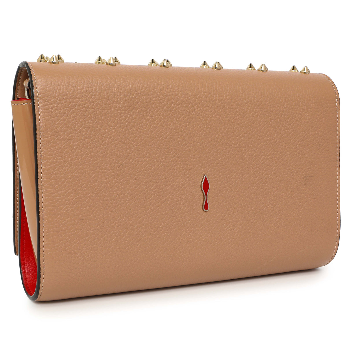 Christian Louboutin Beige Loubinthesky Paloma Clutch Handbags Christian Louboutin