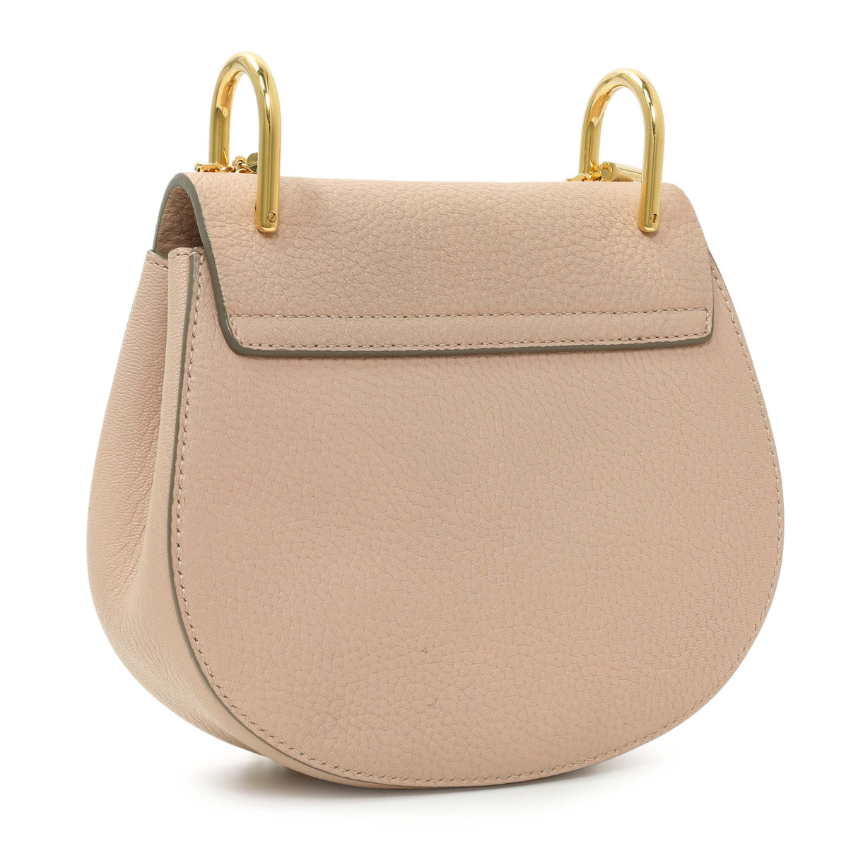 Chloe Light Pink Grained Lambskin Mini Drew Shoulder Bag Handbags Chloe