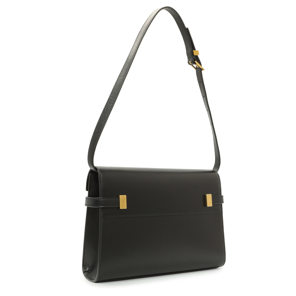 Saint Laurent Black Smooth Calfskin Manhattan Shoulder Bag Handbags Saint Laurent