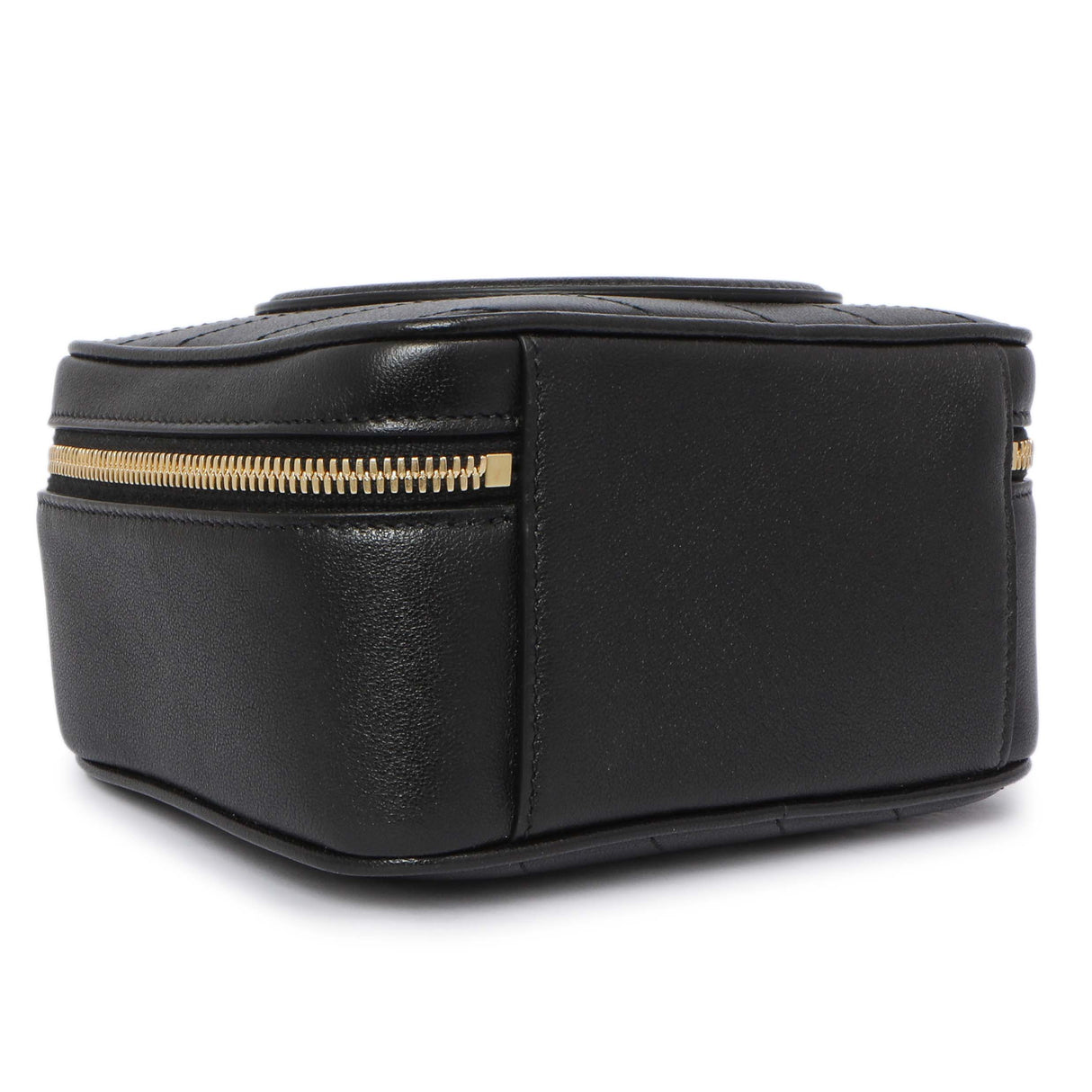 Gucci Black Calfskin Diagonal Stitched Blondie Top Handle Handbags Gucci