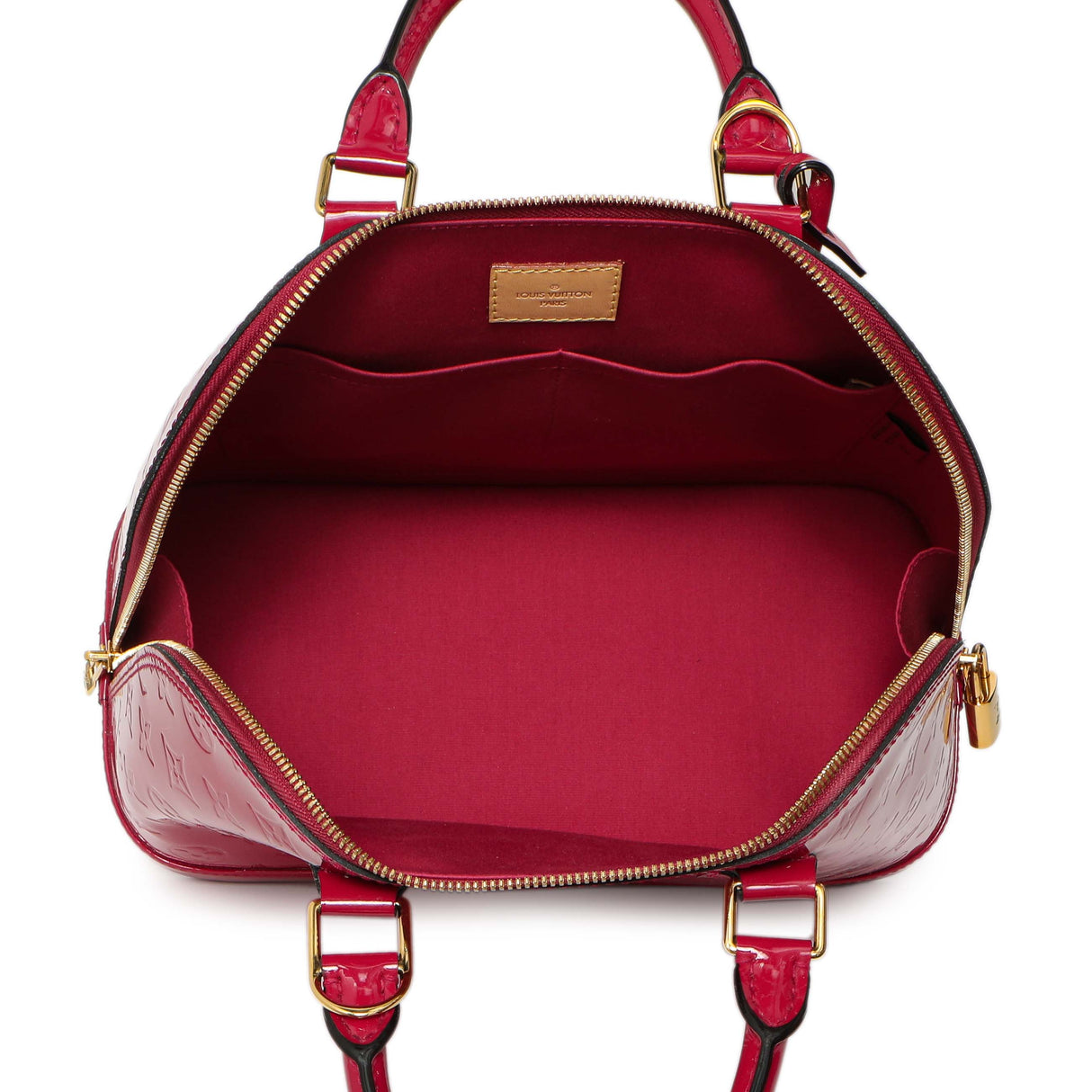 Louis Vuitton Rose Indien Vernis Alma PM Handbags Louis Vuitton
