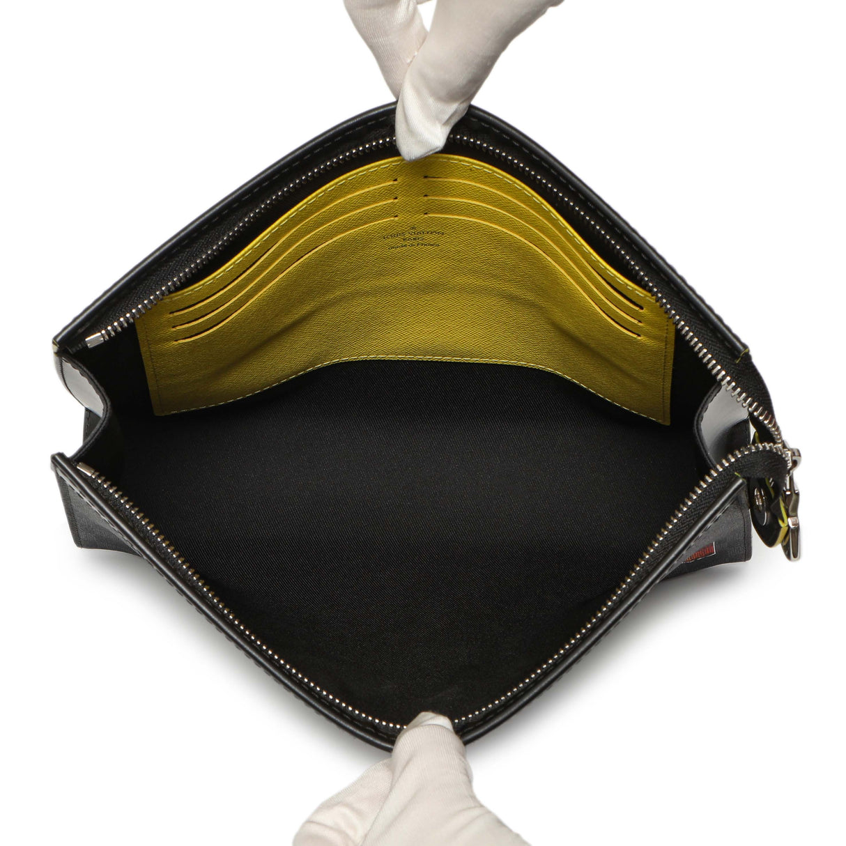 Louis Vuitton Yellow Damier Graphite Pochette Voyage MM Handbags Louis Vuitton