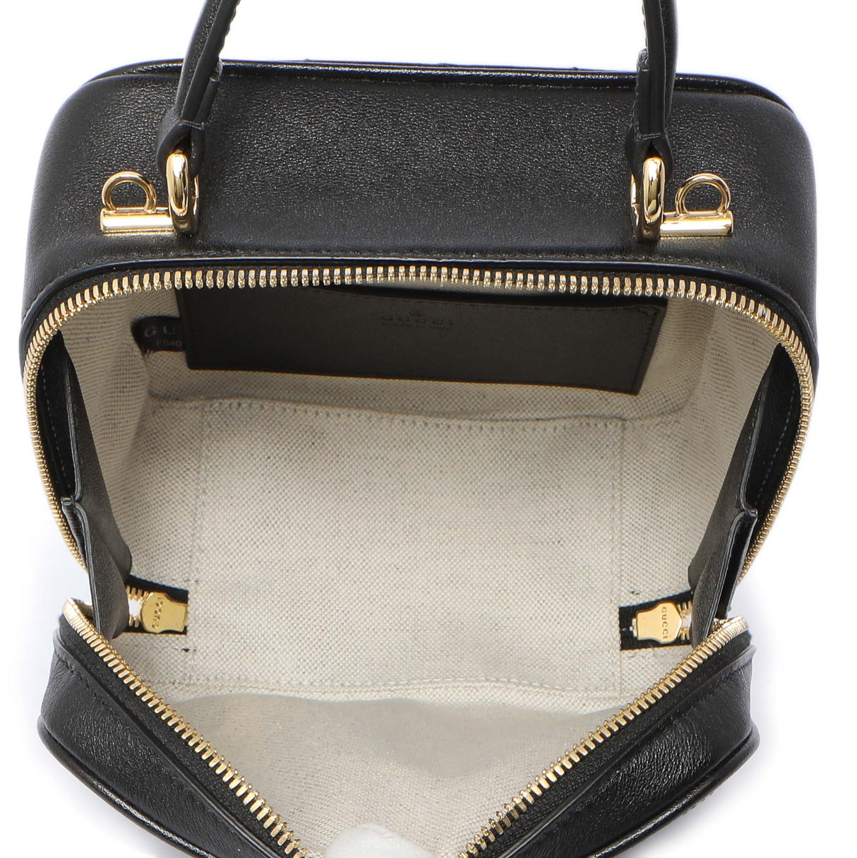 Gucci Black Calfskin Diagonal Stitched Blondie Top Handle Handbags Gucci