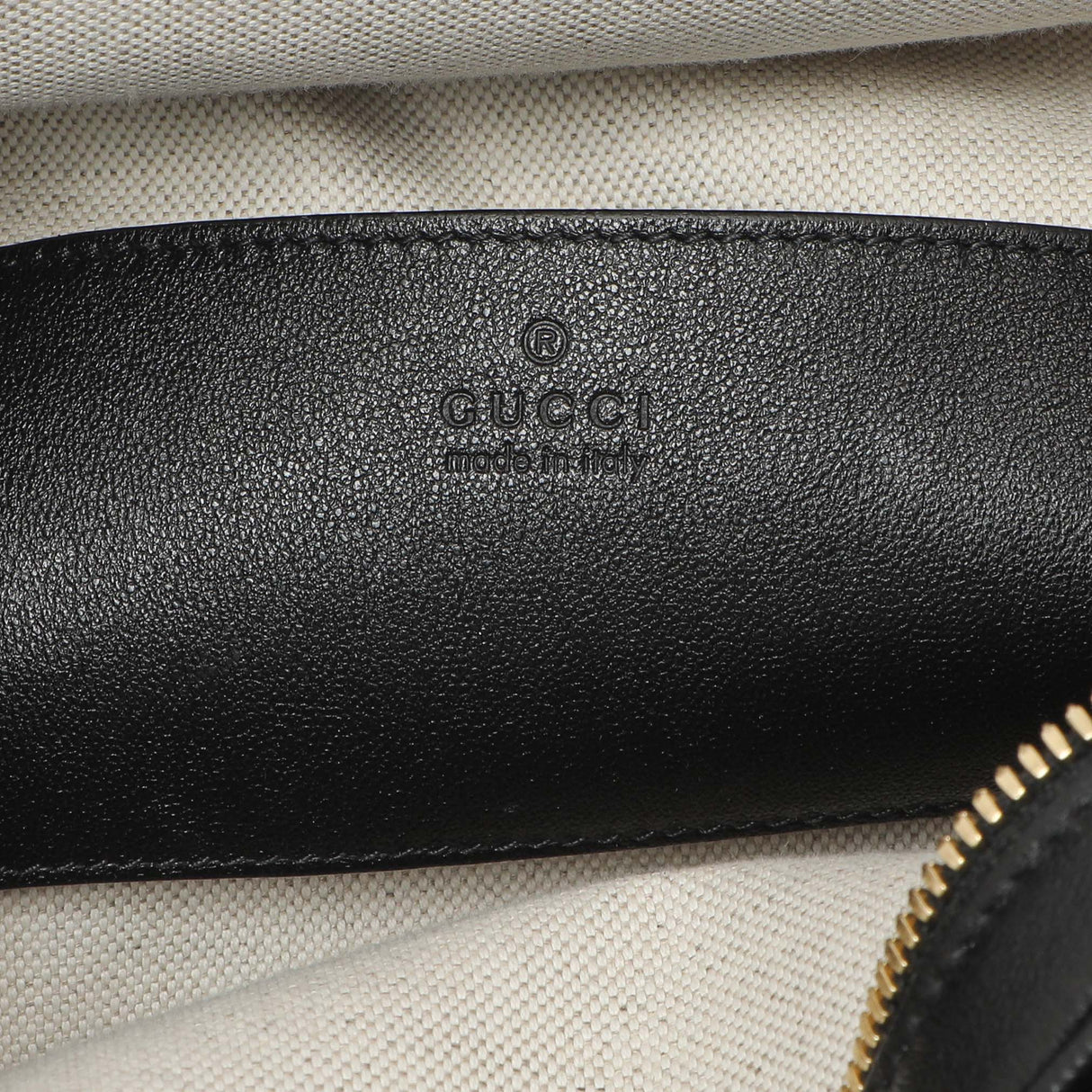 Gucci Black Calfskin Diagonal Stitched Blondie Top Handle Handbags Gucci