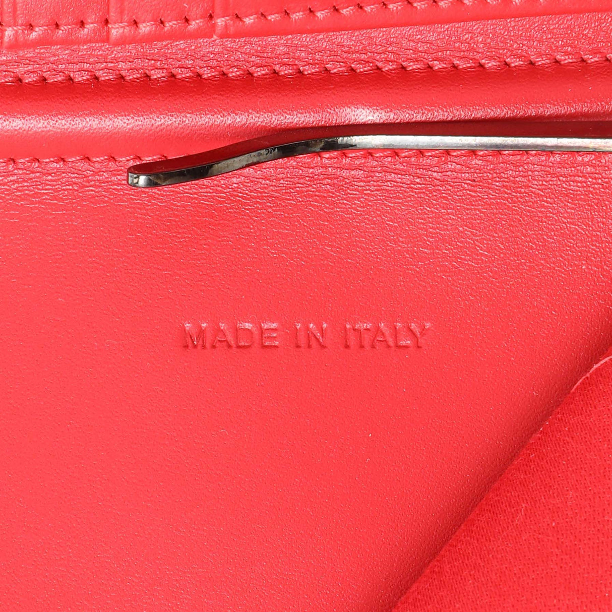 Christian Louboutin Tan Calfskin Spiked Bill Clip Wallet Accessories Christian Louboutin