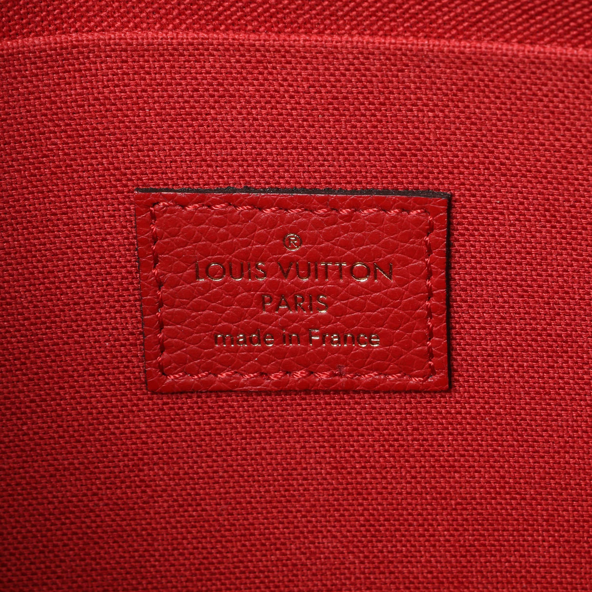 Louis Vuitton Red Monogram Empreinte Felicie Pochette Handbags Louis Vuitton