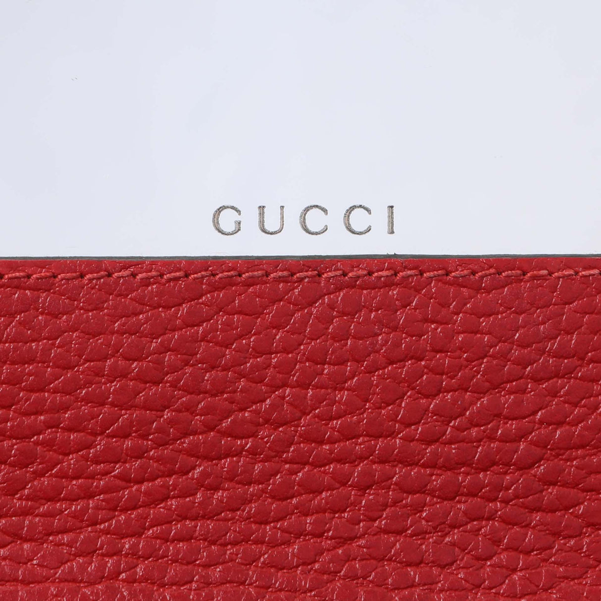 Gucci Hibiscus Red Dollar Calfskin Mini GG Marmont Chain Wallet Handbags Gucci