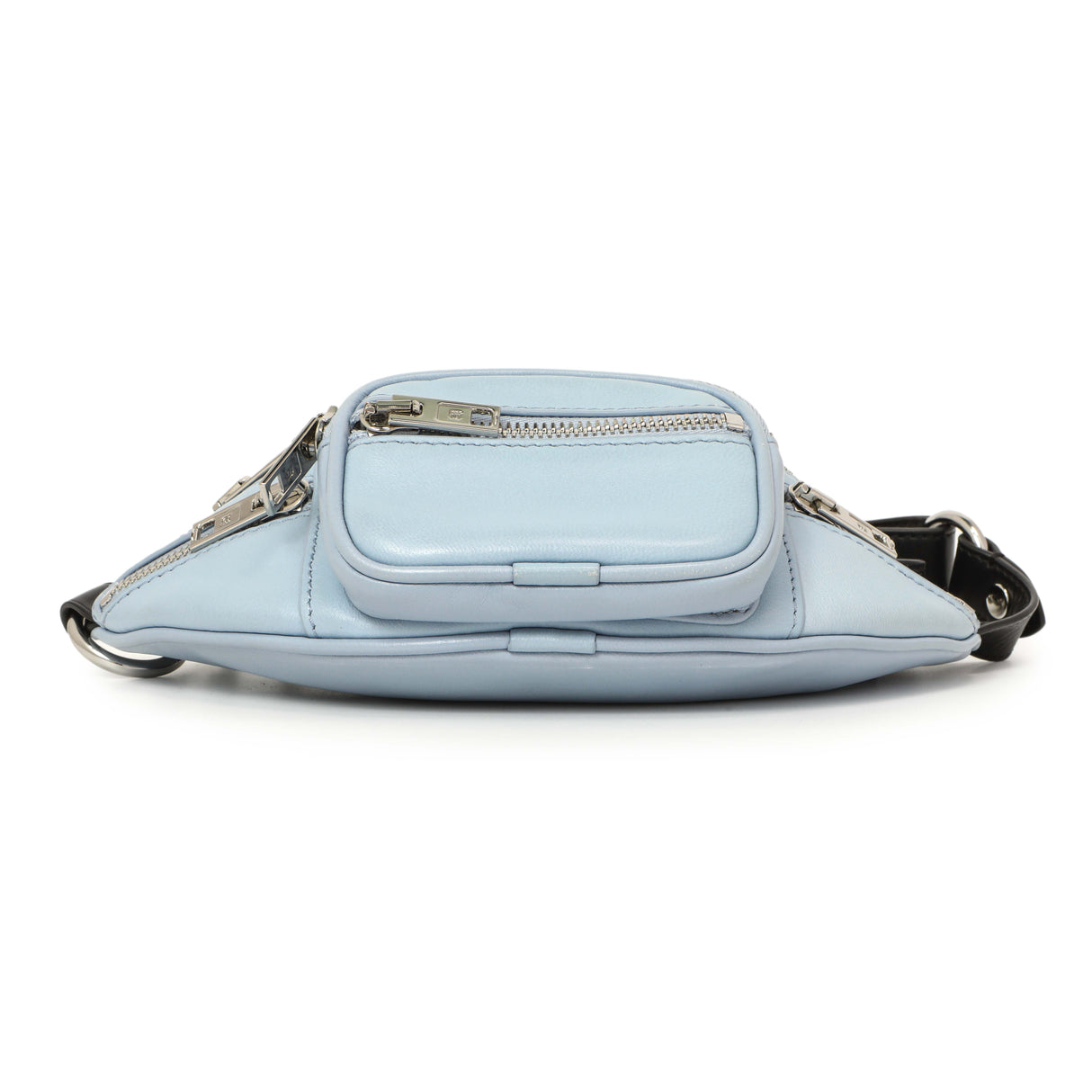 Alexander Wang Blue Lambskin Mini Attica Belt Bag Handbags Alexander Wang