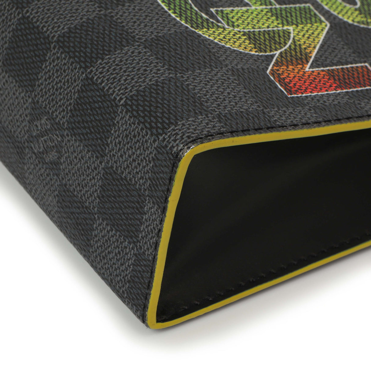 Louis Vuitton Yellow Damier Graphite Pochette Voyage MM Handbags Louis Vuitton