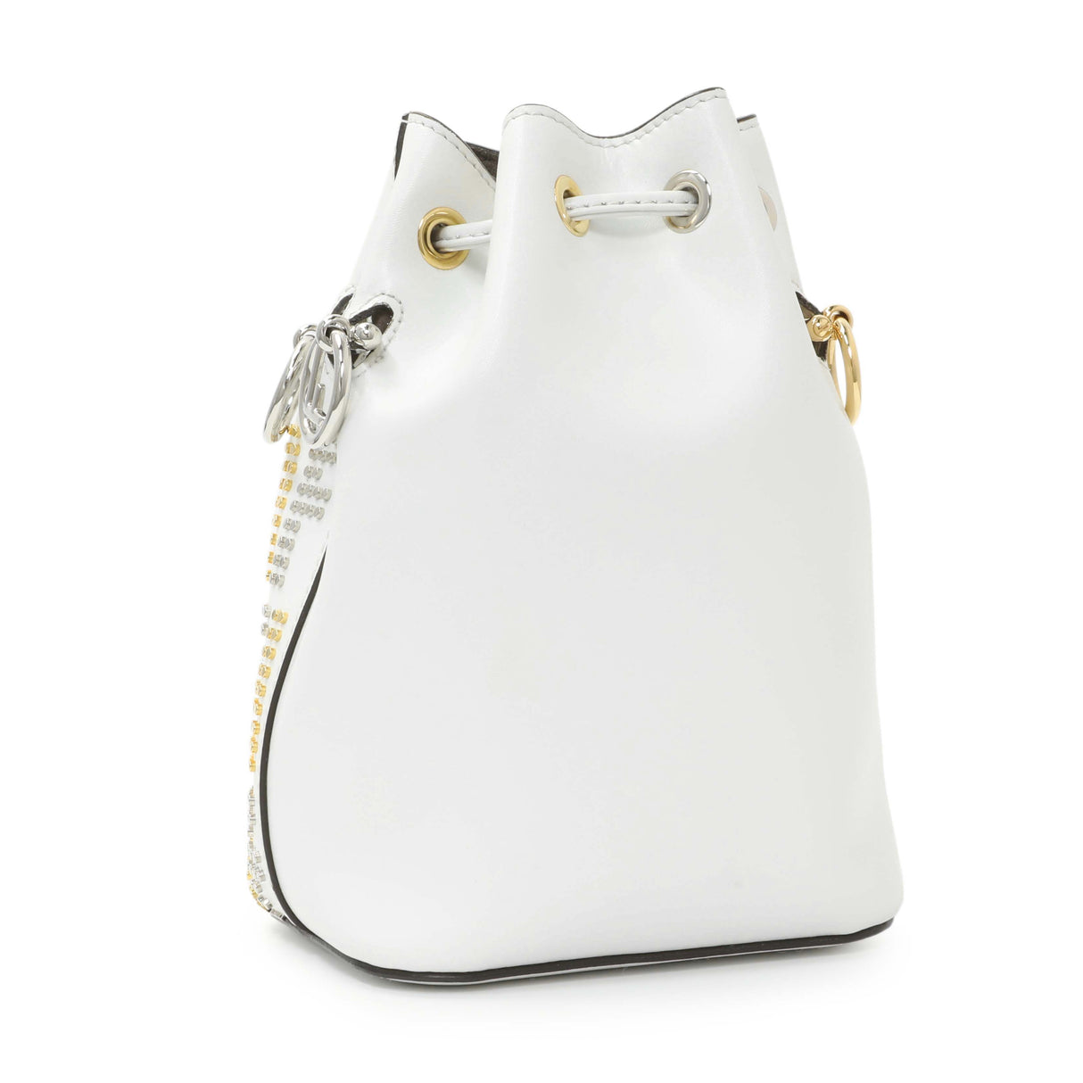 Fendi Vitello Liberty F is Fendi Studded Mini Mon Tresor Bucket Bag Handbags Fendi