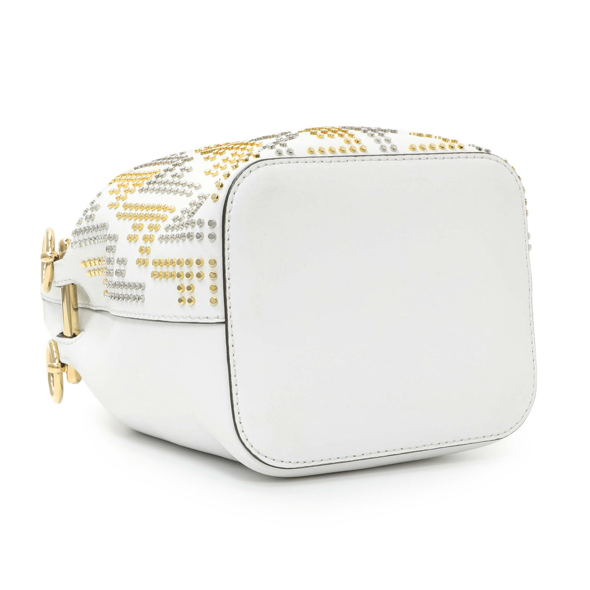 Fendi Vitello Liberty F is Fendi Studded Mini Mon Tresor Bucket Bag Handbags Fendi