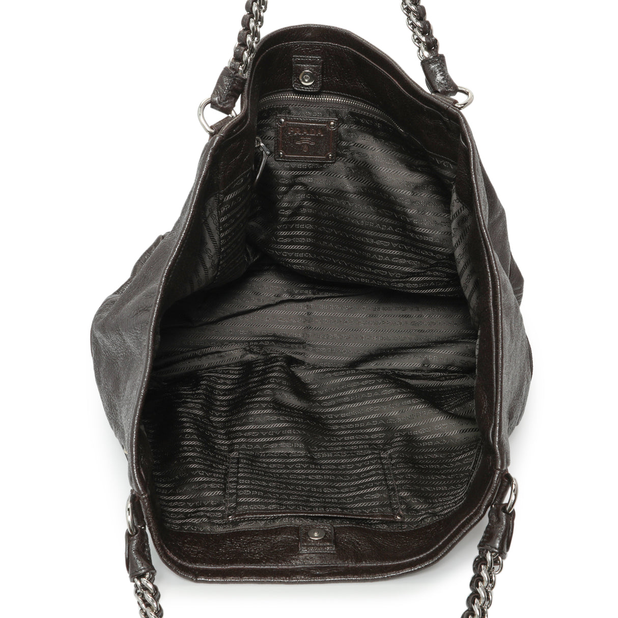 Prada Ebano Cervo Lux Chain Shoulder Bag Handbags Prada