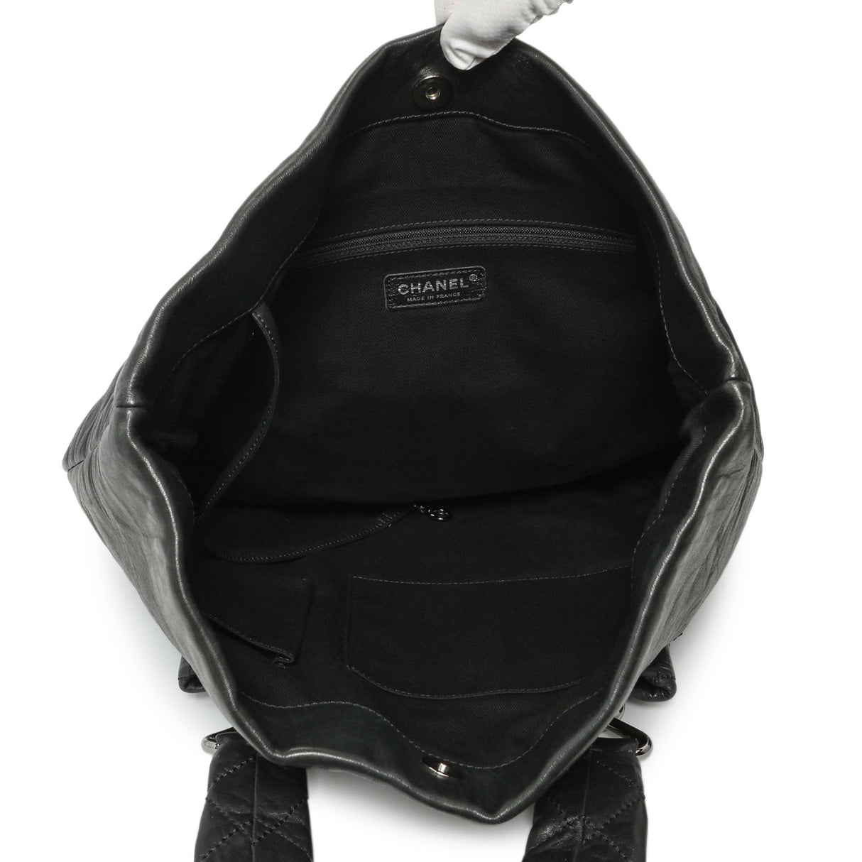 Chanel Black Lambskin 8 Knots Tote Handbags Chanel