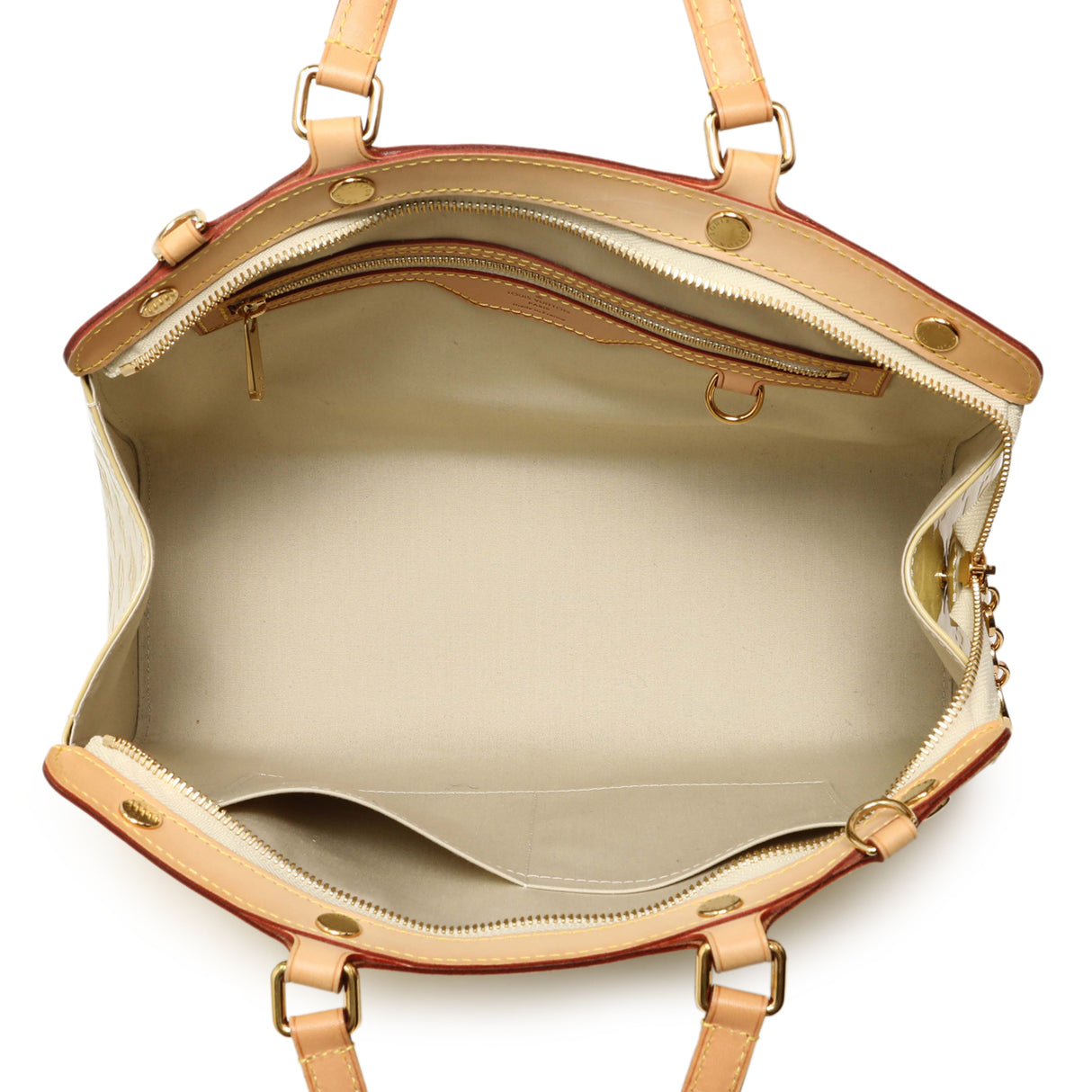 Louis Vuitton Blanc Corail Vernis Brea MM Handbags Louis Vuitton