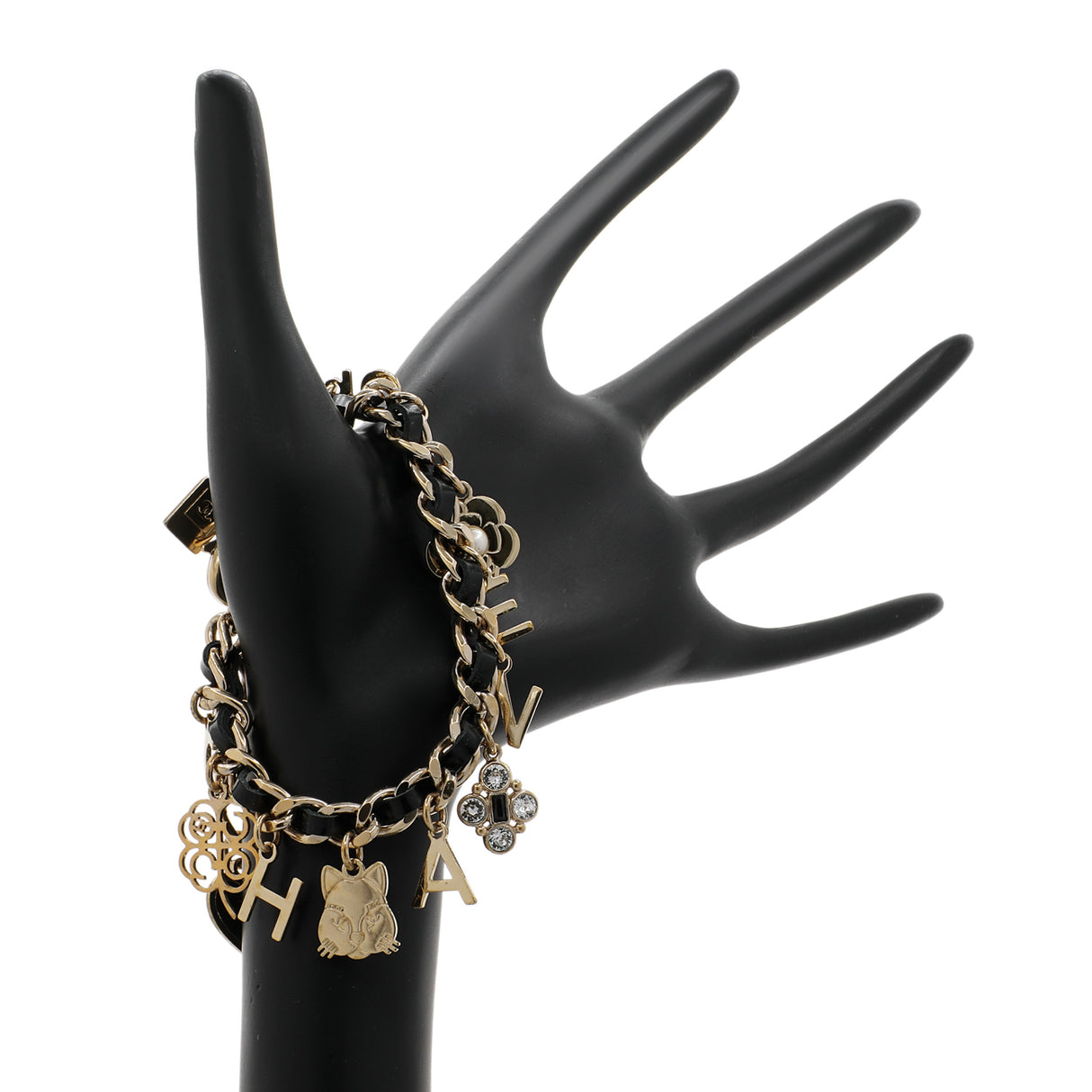 Chanel Interwoven Leather Charm Bracelet Designer Jewellery Chanel