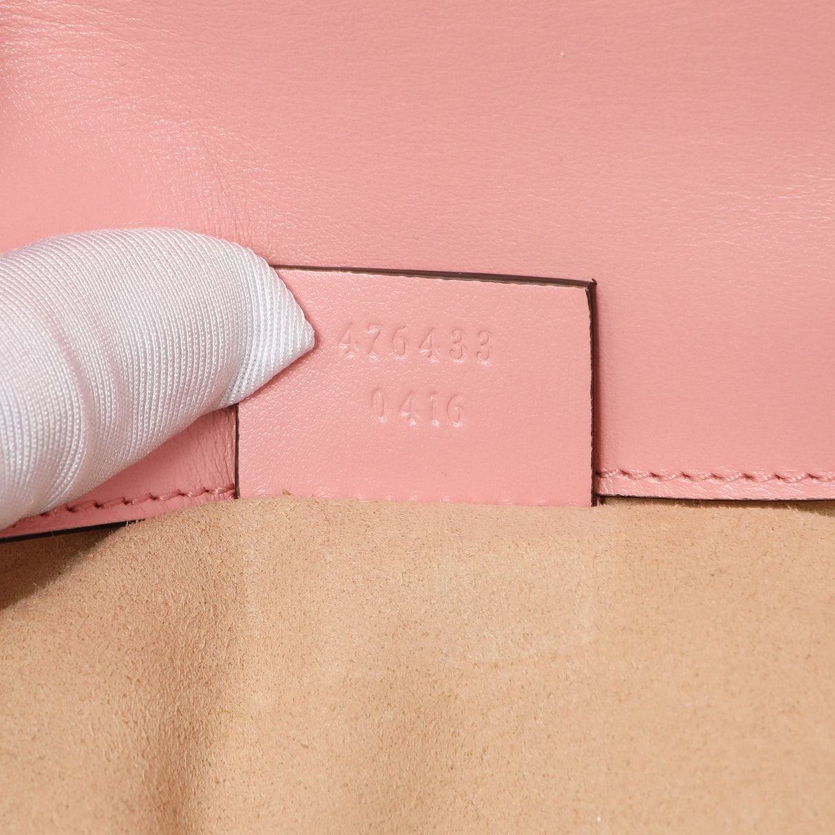 Gucci Pink Calfskin Matelasse Super Mini GG Marmont Handbags Gucci