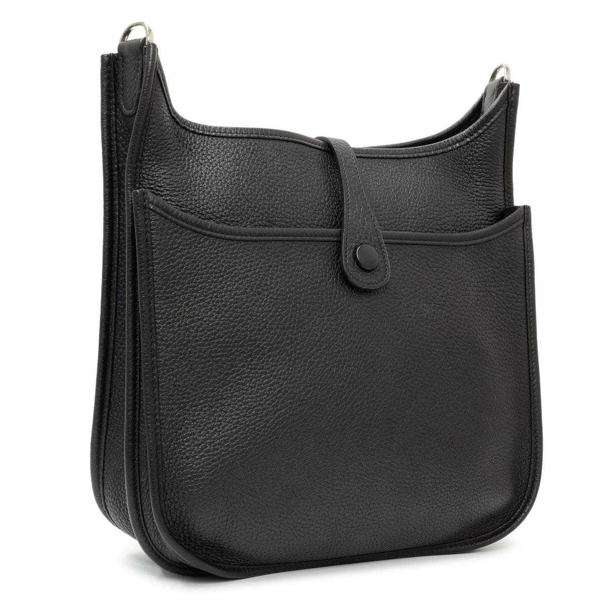 Hermes Black Clemence Evelyne III PM Handbags Hermes