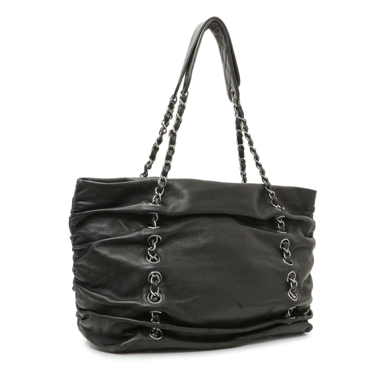 Chanel Black Lambskin Timeless Sharpei Tote Handbags Chanel