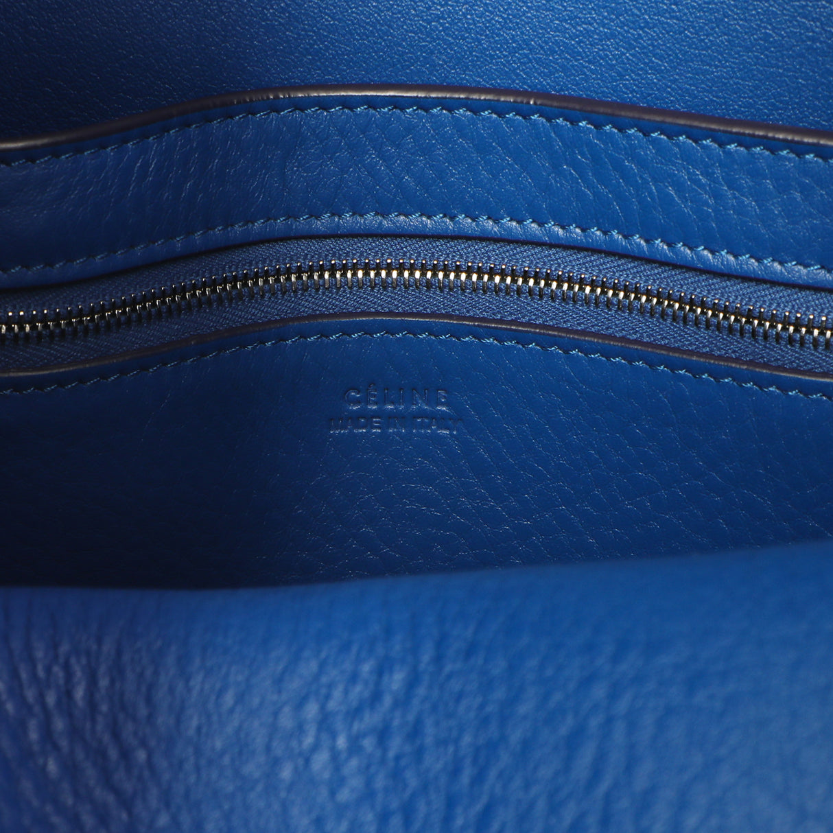 Celine Blue Suede Sangle Bucket Bag Handbags Celine