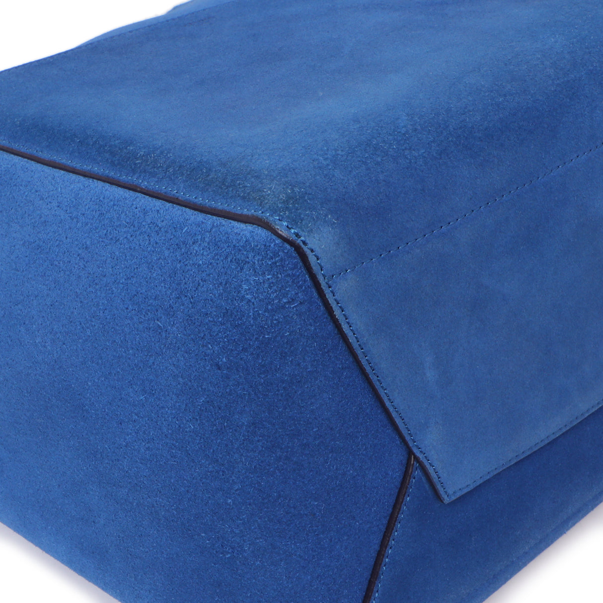 Celine Blue Suede Sangle Bucket Bag Handbags Celine