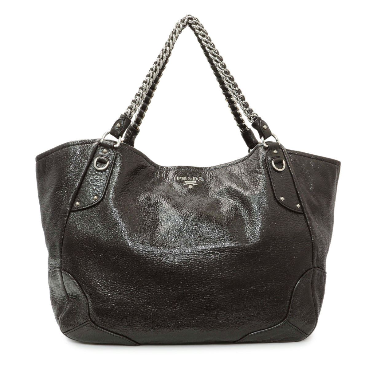 Prada Ebano Cervo Lux Chain Shoulder Bag Handbags Prada