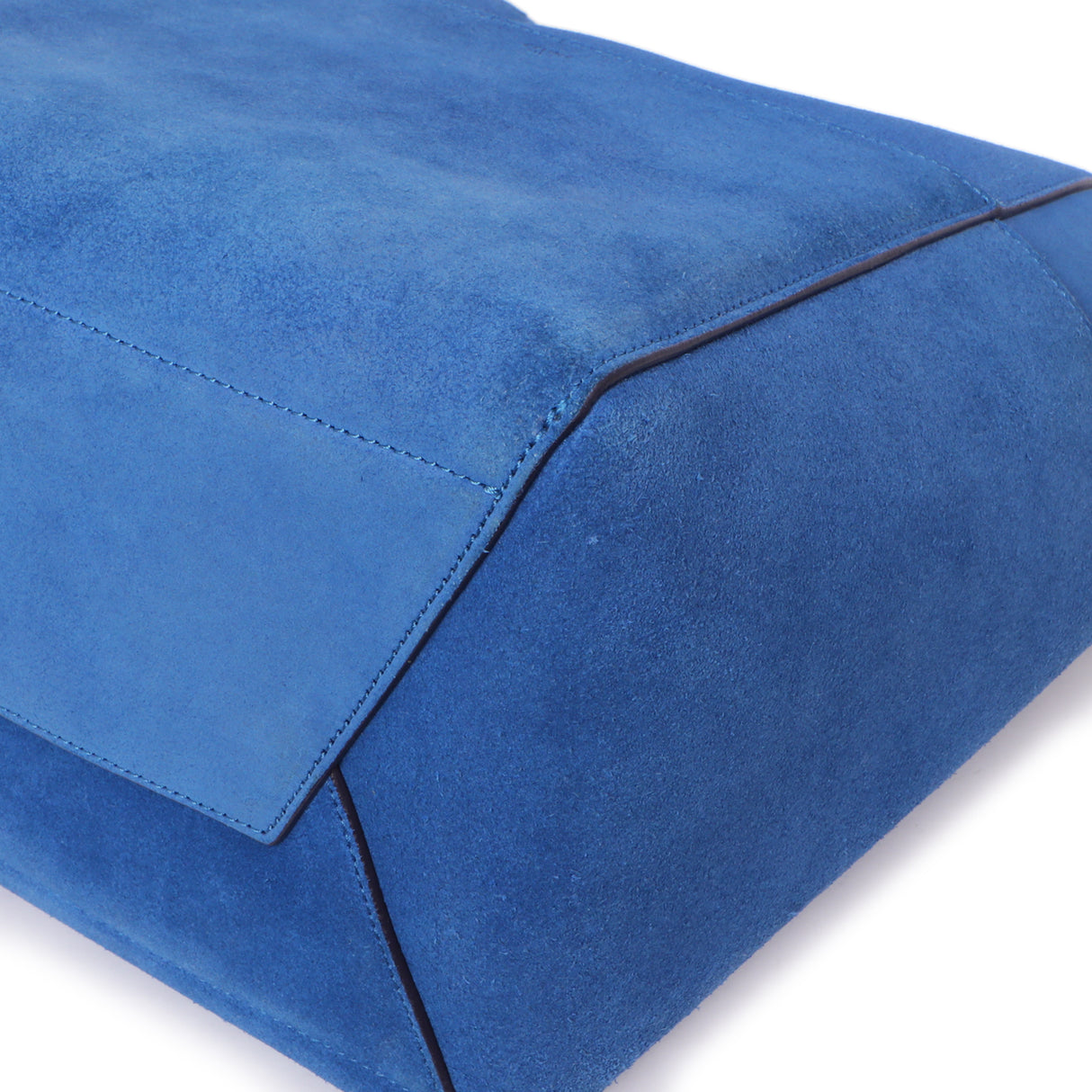 Celine Blue Suede Sangle Bucket Bag Handbags Celine