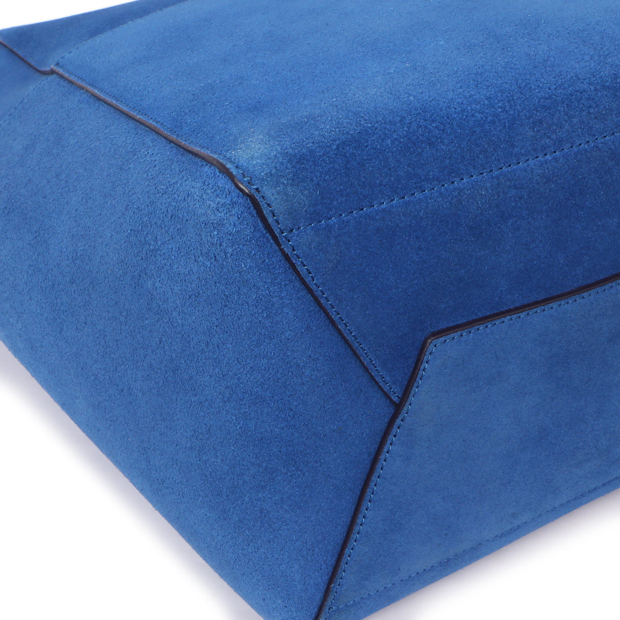 Celine Blue Suede Sangle Bucket Bag Handbags Celine