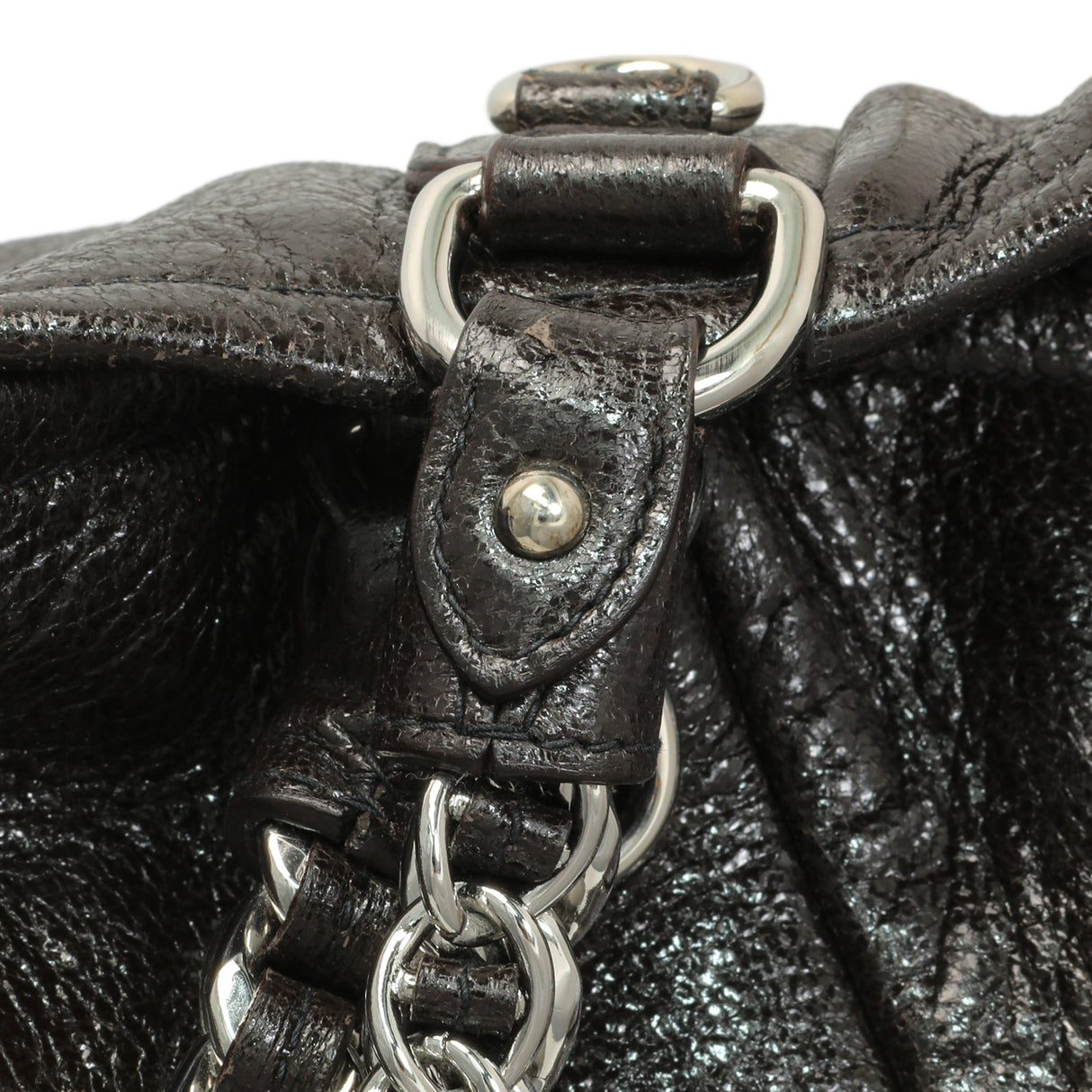 Prada Ebano Cervo Lux Chain Shoulder Bag Handbags Prada