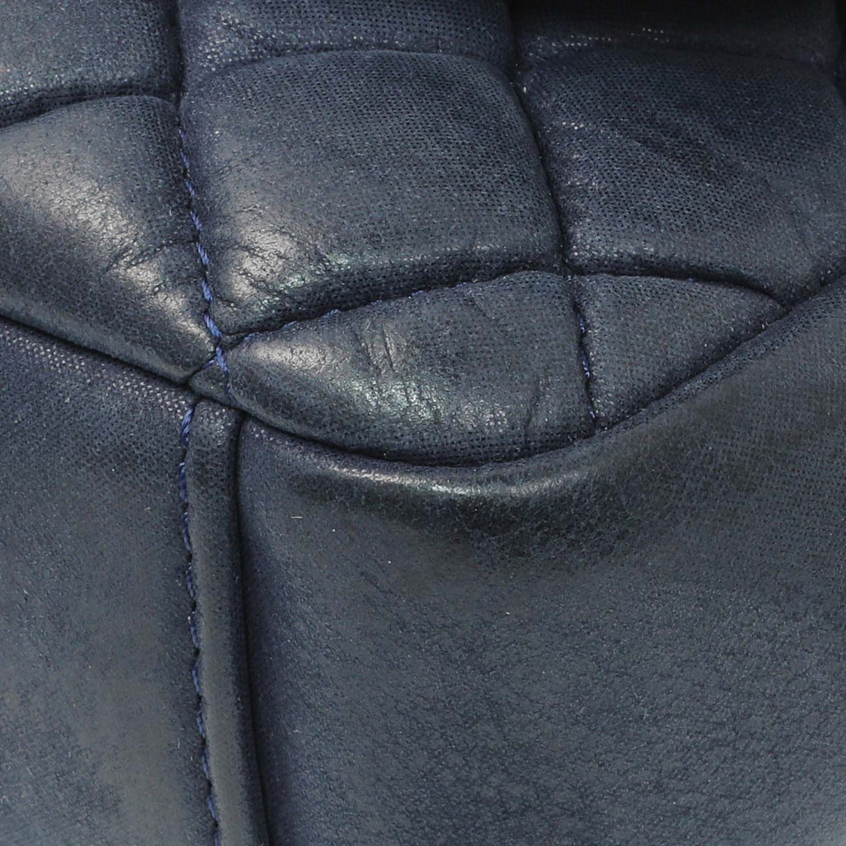 Chanel Blue Iridescent Calfskin Bubble Flap Handbags Chanel