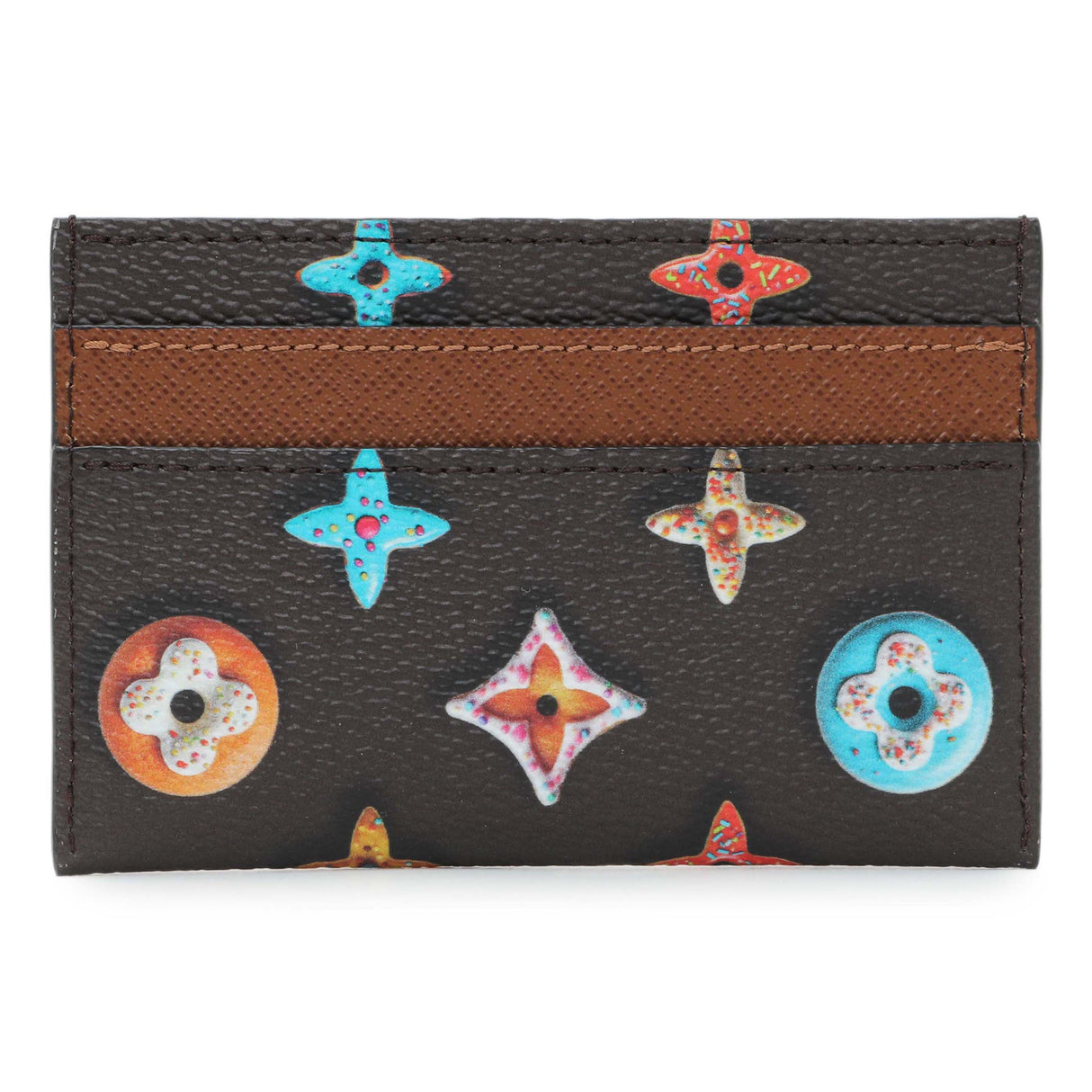 Louis Vuitton Monogram Chocolate Donut Double Cardholder Accessories Louis Vuitton