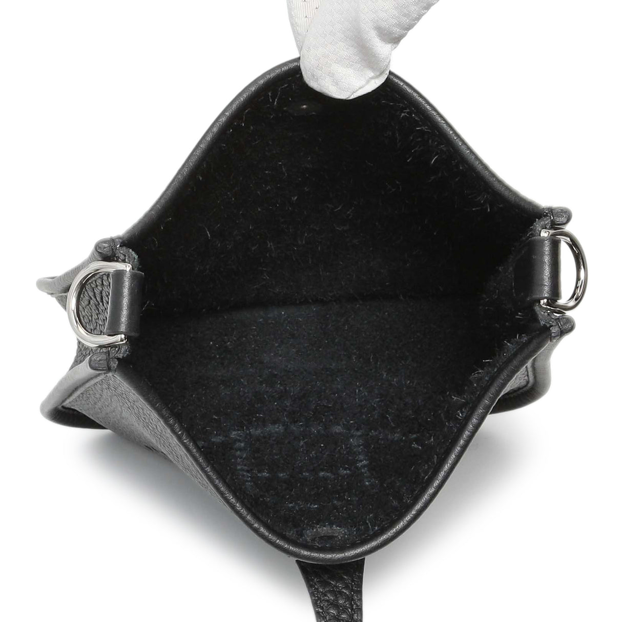 Hermes Black Clemence Evelyne TPM Handbags Hermes