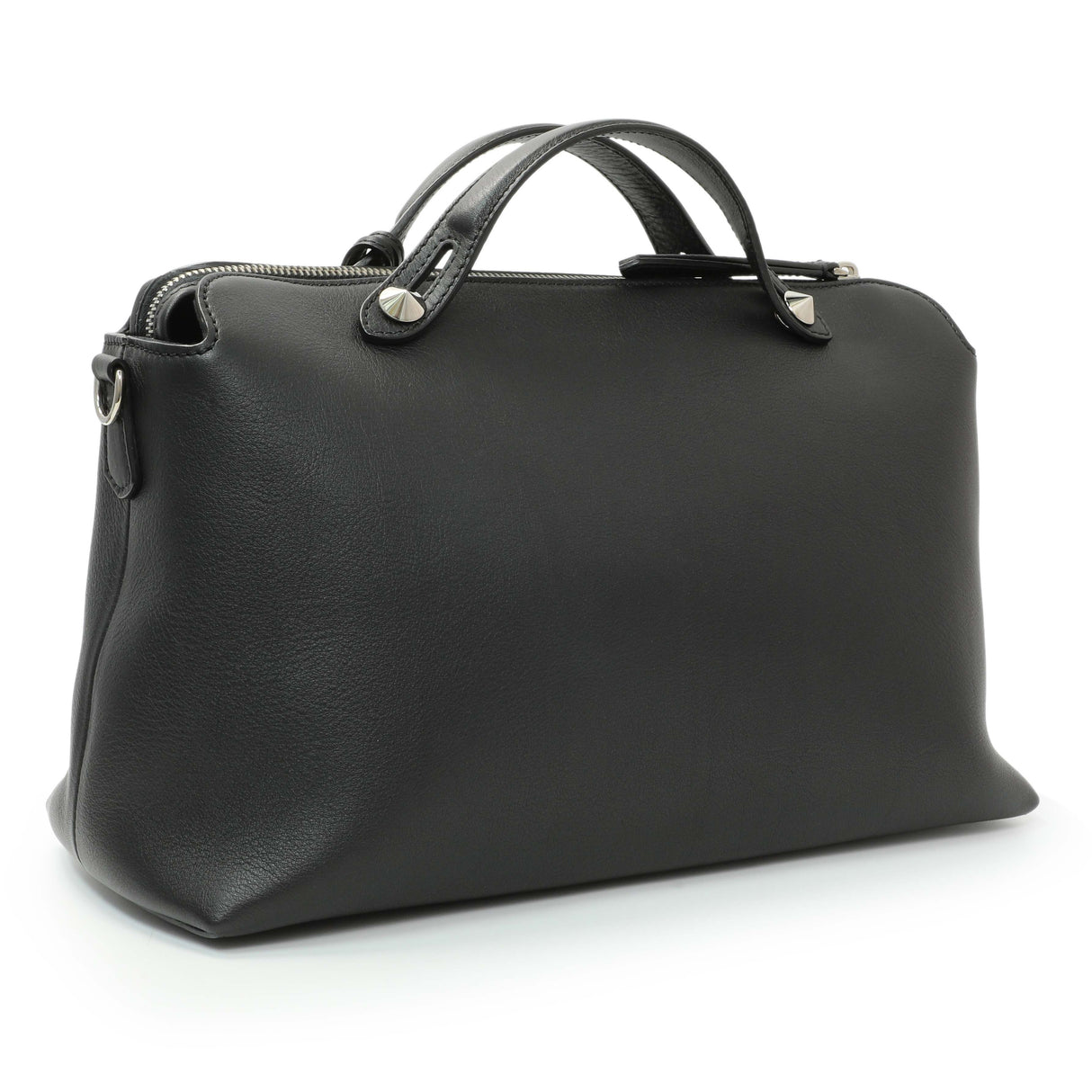 Fendi Black Vitello Dolce By The Way Boston Bag Handbags Fendi