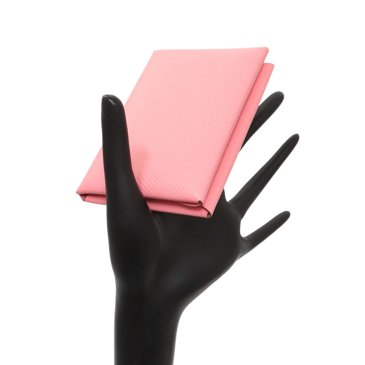 Hermes Pink Epsom Calvi Duo Card Case Accessories Hermes