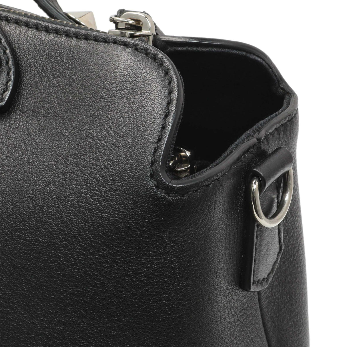 Fendi Black Vitello Dolce By The Way Boston Bag Handbags Fendi