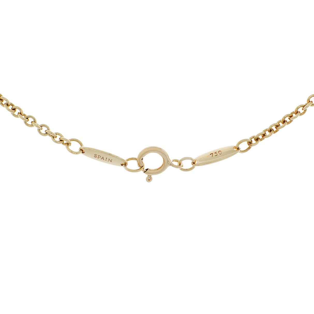 Tiffany & Co. 18K Yellow Gold Open Heart Lariat Necklace Designer Jewellery Tiffany and Co