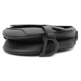 Christian Dior Black Ultra Matte Calfskin Mini Saddle Bag
