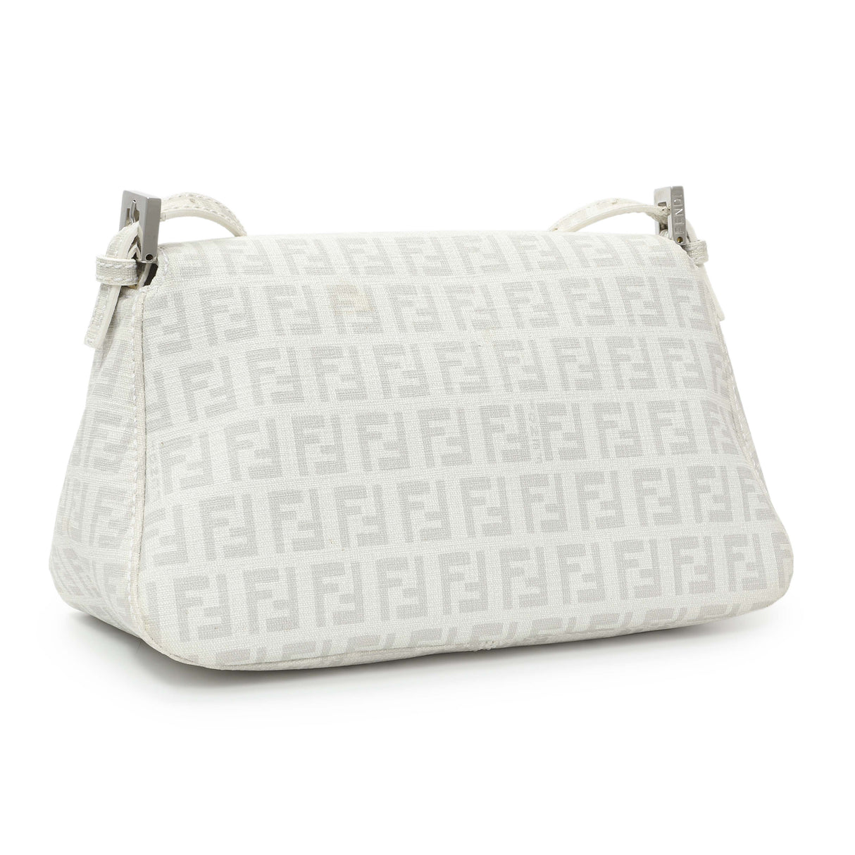 Fendi White Mini Mama Baguette Handbags Fendi