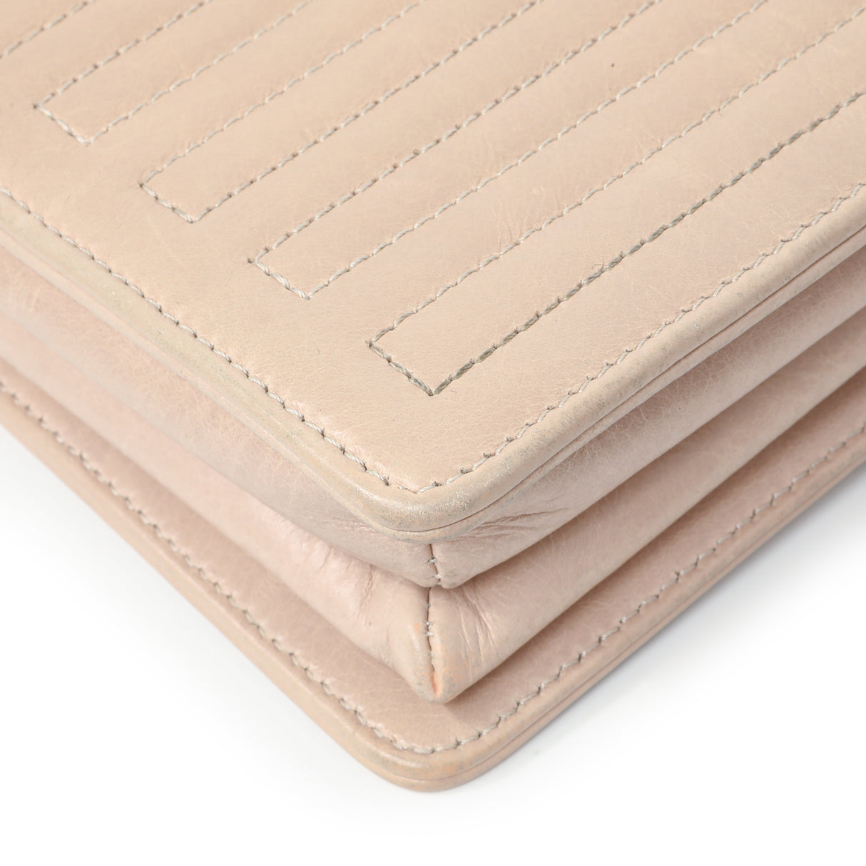 Chanel Beige Quilted Calfskin Medium Korean Garden Flap Handbags Chanel