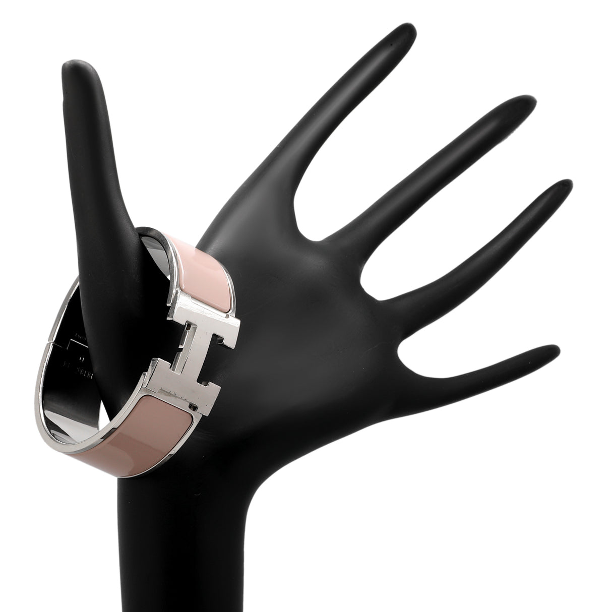 Hermes Mauve Pale Enamel Clic Clac H Bracelet Designer Jewellery Hermes