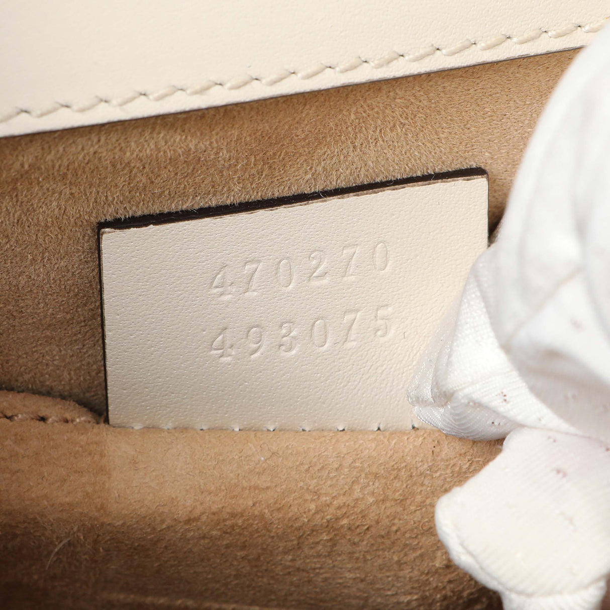 Gucci White Calfskin Mini Sylvie Top Handle Bag Handbags Gucci