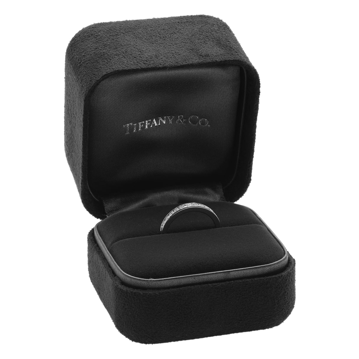 Tiffany & Co. Platinum Diamond Legacy Half Eternity Band Designer Jewellery Tiffany and Co