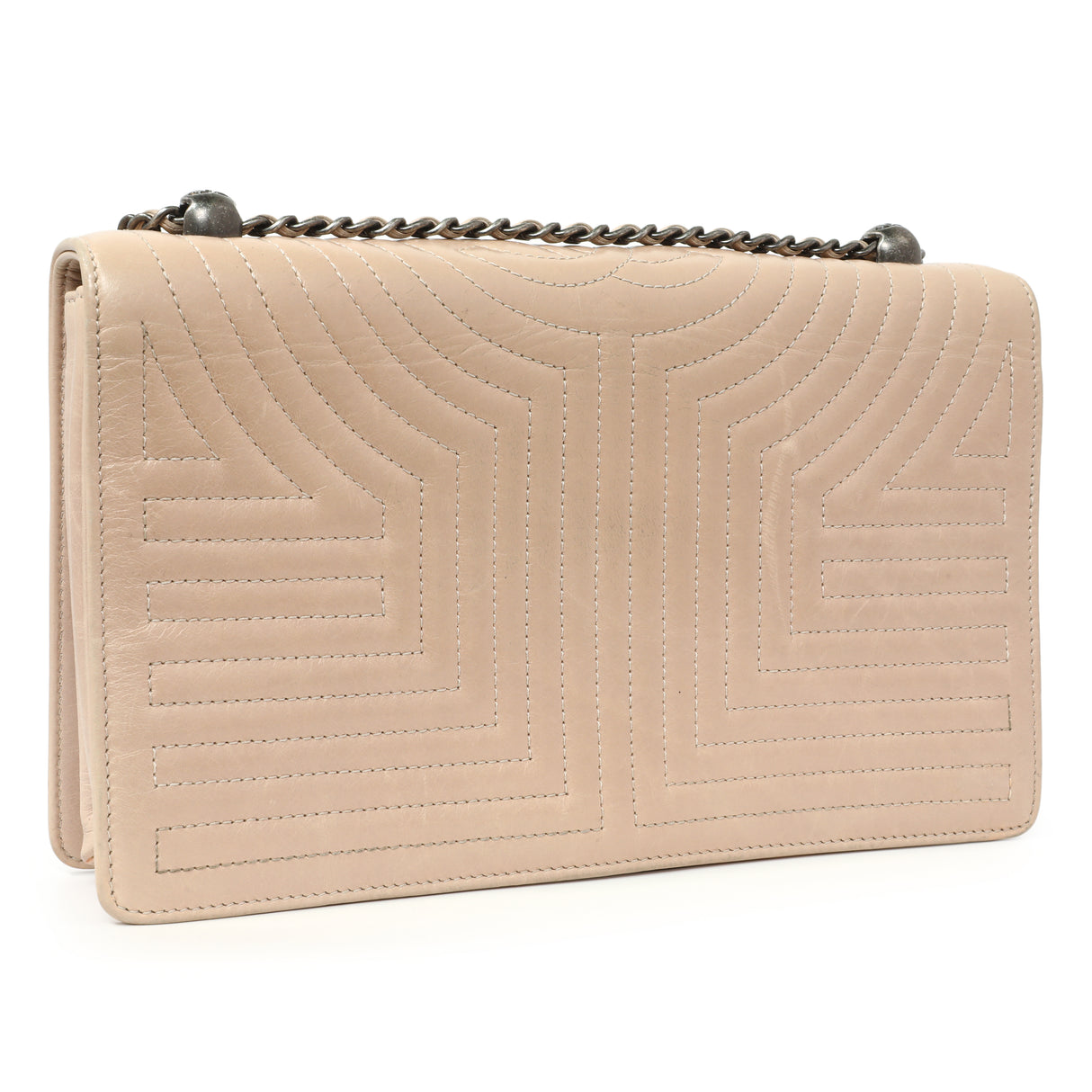 Chanel Beige Quilted Calfskin Medium Korean Garden Flap Handbags Chanel