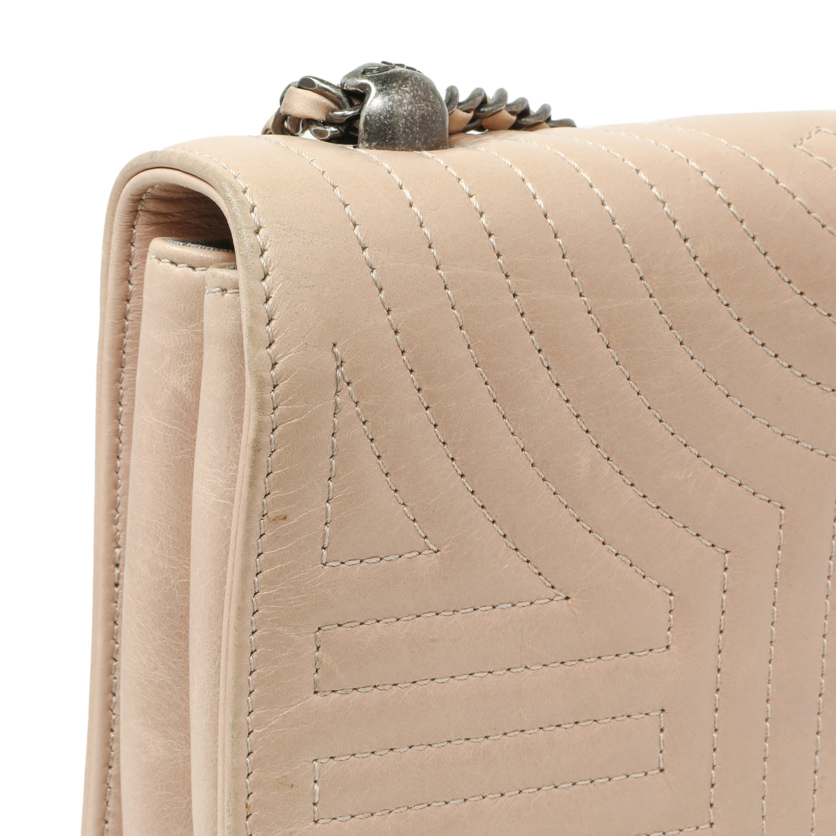 Chanel Beige Quilted Calfskin Medium Korean Garden Flap Handbags Chanel