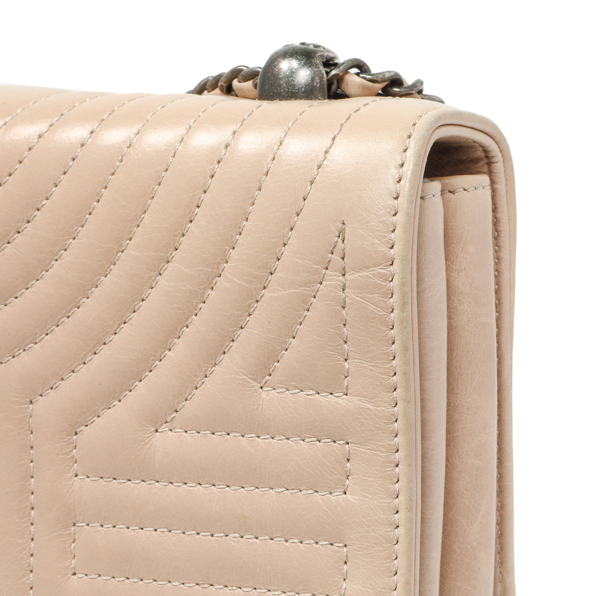 Chanel Beige Quilted Calfskin Medium Korean Garden Flap Handbags Chanel