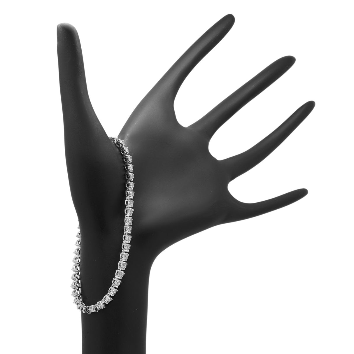 14K White Gold 2.02 Carat Diamond Tennis Bracelet Modaselle